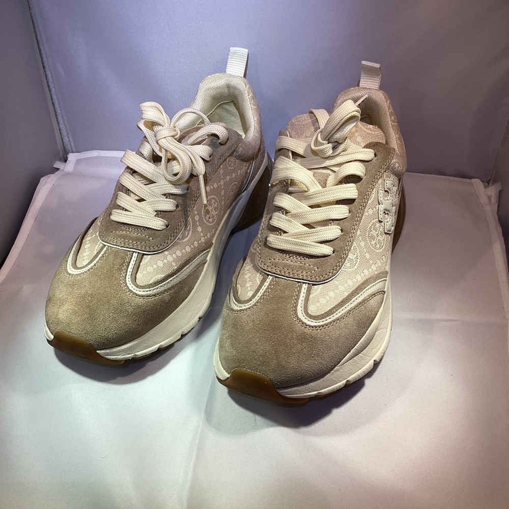 TORY BURCH MONOGRAM GOOD LUCK TRAINER - Picture 2 of 6